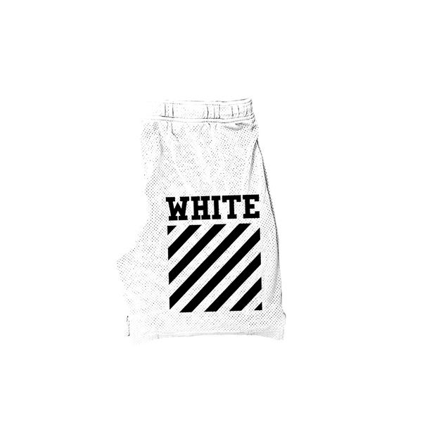 WHITE OW (I) SHORTS